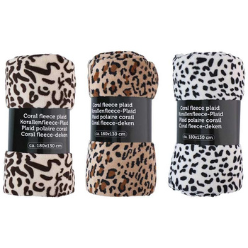 Fleecedecke 180x130cm (brauner Panther)