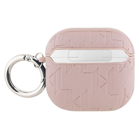 Karl Lagerfeld Monogram Karl & Choupette Head - Hülle AirPods 4 (rosa)
