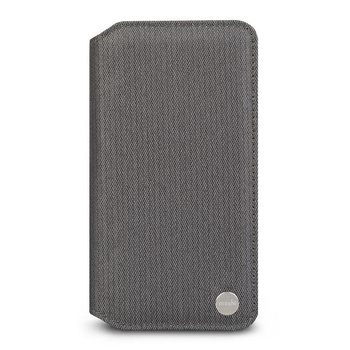 Moshi Overture - pouzdro na iPhone Xs Max s kapsou na karty + stojánek (Herringbone Gray)