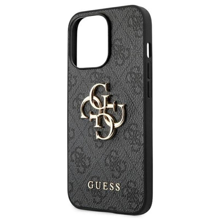 Guess 4G Big Metal Logo - pouzdro pro iPhone 13 Pro Max (šedé)