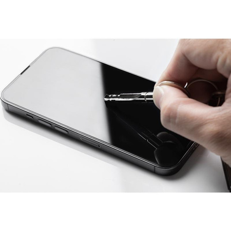 Moshi AirFoil Pro - Rugalmas hibrid üveg iPhone 13 / iPhone 13 Pro (fekete keret)