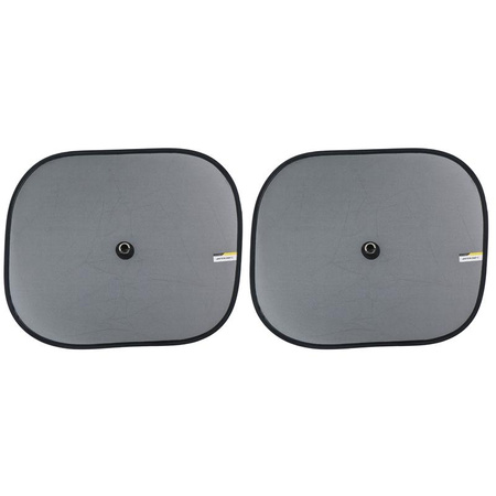 Dunlop - Pare-soleil pour vitres latérales de voiture 36x44 cm 2 pcs. (gris) 