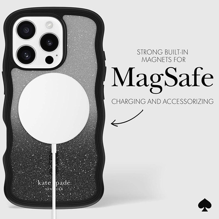 Kate Spade New York Wavy MagSafe - pouzdro pro iPhone 16 Pro Max (Nightfall)