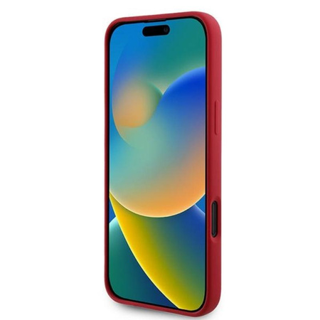 Karl Lagerfeld Silikonové pouzdro Karl & Choupette Ring MagSafe - iPhone 16 Plus (červené)