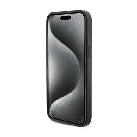 Guess 4G Triangle Metal Logo - iPhone 15 Pro Case (black)