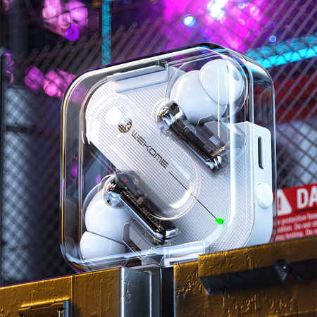 WEKOME V51 Vanguard Series - Drahtlose Bluetooth V5.1 TWS-Kopfhörer mit Ladetasche (Weiß)