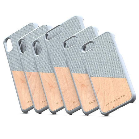 Nordic Elements Original Hel - Case for iPhone Xs Max with real maple wood (Light Grey)