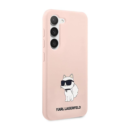 Karl Lagerfeld Silicone NFT Choupette - pouzdro pro Samsung Galaxy S23 (růžové)