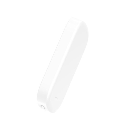 Crong MagSpot Power Bank - Ultravékony vezeték nélküli külső akkumulátor MagSafe akkumulátorral 5000mAh, USB-C 20W PD (fehér)