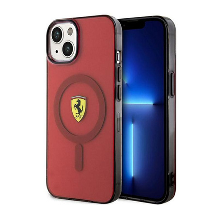 Ferrari Transluzentes MagSafe - iPhone 14 Gehäuse (Rot)