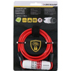 Dunlop - Cadenas à câble pour vélo Cipher (rouge)