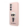 Karl Lagerfeld Silicone NFT Ikonik - pouzdro pro Samsung Galaxy S23+ (růžové)