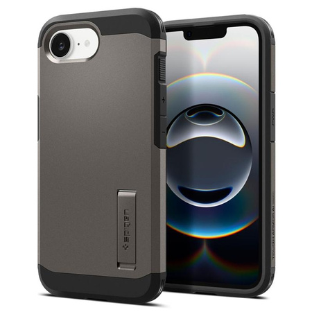 Spigen Tough Armor MagSafe - Hülle für iPhone 16e (Gunmetal)