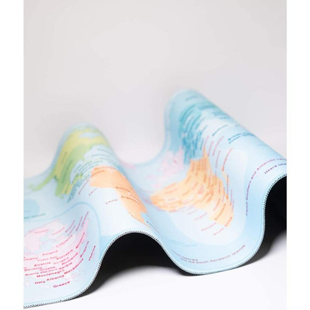 Gaming / desk mat World Map XXL (color)
