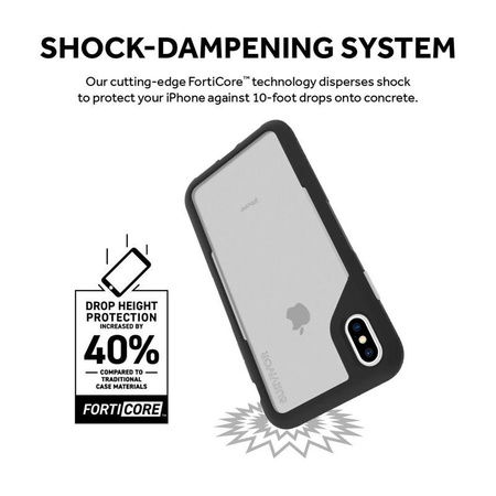 Griffin Survivor Endurance - Coque blindée pour iPhone Xs Max (transparent/gris)