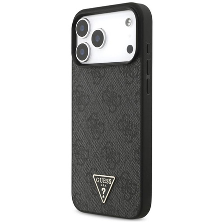 Guess 4G Strap Triangle Logo MagSafe - Pouzdro iPhone 17 Pro Max (černé)