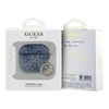 Guess 4G Strass Charm - Étui AirPods 4 (bleu)