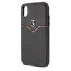 Ferrari Victory - Coque en cuir iPhone Xs / X (noir)