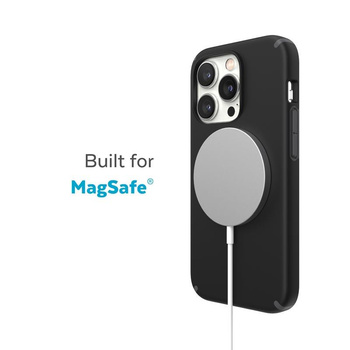 Speck CandyShell Pro + MagSafe - iPhone 14 Pro Max Hülle mit MICROBAN Beschichtung (Schwarz / Schiefergrau)