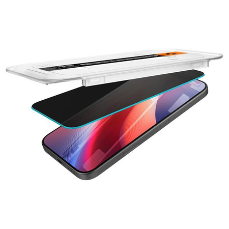 Spigen GLAS.TR EZ FIT Privacy 2-Pack - Tvrzené sklo s filtrem soukromí pro iPhone 16 Pro 2 ks