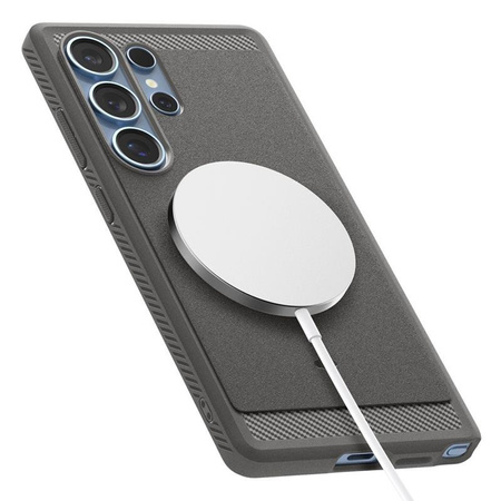 Spigen Rugged Armor MagSafe - tok Samsung Galaxy S25 Ultra (márványszürke)
