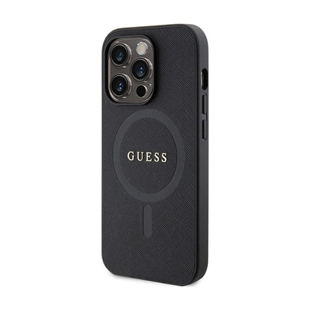 Guess Saffiano MagSafe - iPhone 14 Pro Max Tasche (schwarz)