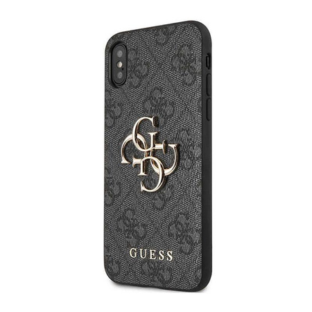 Guess 4G Big Metal Logo - pouzdro pro iPhone X (šedé)