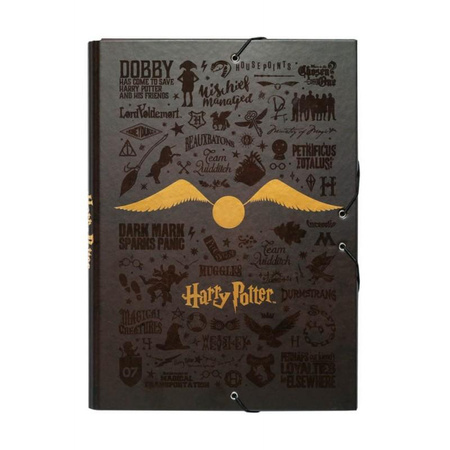 Harry Potter - Chemise / dossier avec gomme A4 (24 x 34 cm)