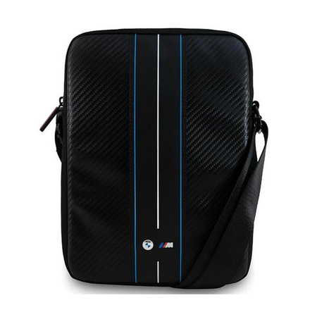 BMW Carbon Blue Stripes - Sacoche pour tablette 8" (noir)