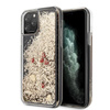 Guess Liquid Glitter Hearts - pouzdro pro iPhone 11 Pro Max (zlaté/červené)