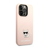 Karl Lagerfeld Choupette Body - iPhone 14 Pro Tasche (hellrosa)