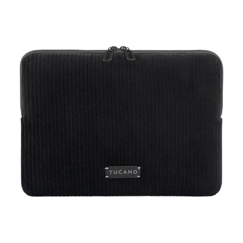 TUCANO Velluto 2 - Hülle für MacBook Air 13" (M4/M3/M2/M1/2025-2018) / Pro 13" / Laptop 12" (schwarz)