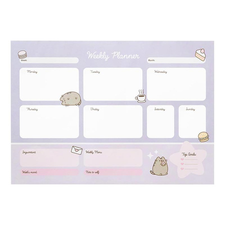 Pusheen - Weekly planner from Moments collection 54 pages A3