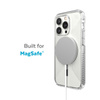 Speck Presidio Perfect-Clear mit Griffen + MagSafe - iPhone 14 Pro Max Hülle mit MICROBAN-Beschichtung (Klar)