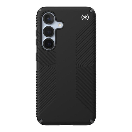 Speck Presidio2 Grip - Samsung Galaxy S25 / S24 Hülle (Schwarz/Schiefergrau/Weiß)