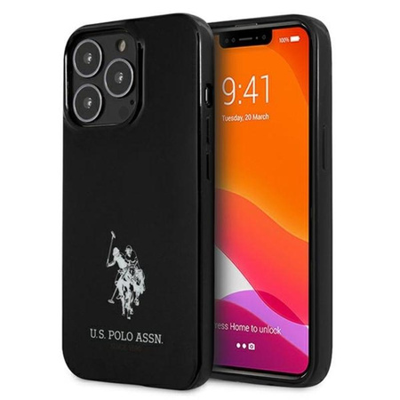 US Polo Assn Horses Logo - iPhone 13 Pro Tasche (schwarz)