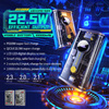 WEKOME WP-333 Vanguard Series - Banque d'énergie 10000 mAh Super Charging PD 20W + QC 22.5W (Noir / Transparent)