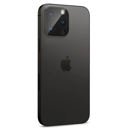 Spigen Optik.TR Camera Lens Protector 2-Pack - Lens protection glass for iPhone 16 Pro / 16 Pro Max / 15 Pro / 15 Pro Max / 14 Pro / 14 Pro Max (Black)