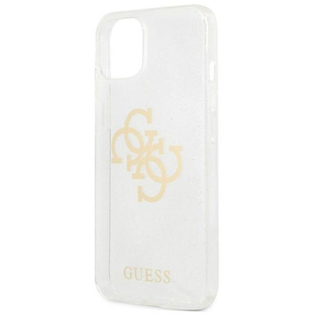 Guess Glitter 4G Big Logo - étui pour iPhone 13 mini (transparent)