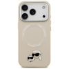 Karl Lagerfeld Karl & Choupette Pins MagSafe - Case for iPhone 17 Pro Max (beige)
