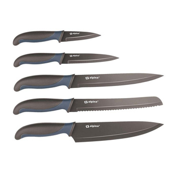 Alpina - Stainless steel knife set (brown)