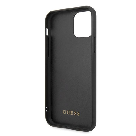 Guess Marble Glass Gold Glitter - Etui iPhone 11 Pro Max (biały)