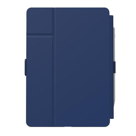 Speck Balance Folio - Étui pour iPad 10.2" 9 (2021) / 8 (2020) / 7 (2019) avec revêtement MICROBAN (Bleu côtier/Gris anthracite)