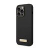 Guess Silikonová destička s logem MagSafe - pouzdro pro iPhone 14 Pro Max (černé)