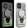 Karl Lagerfeld Glitter Glowdark Iconic - iPhone 11 Case