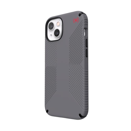 Speck Presidio2 Grip - Étui antidérapant pour iPhone 13 (Gris graphite/Noir)