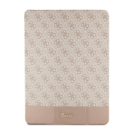 Guess 4G Stripe Allover - Étui pour iPad 10.9" (2022) (Rose)