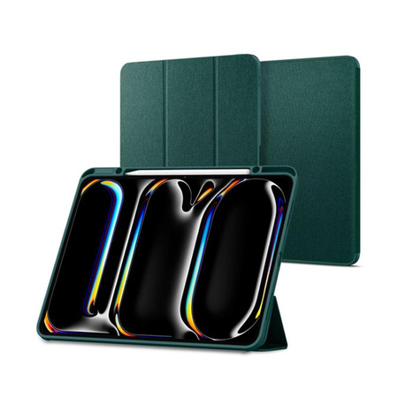 Spigen Urban Fit - Étui pour iPad Pro 13" (M4, 2024) (Midnight Green)