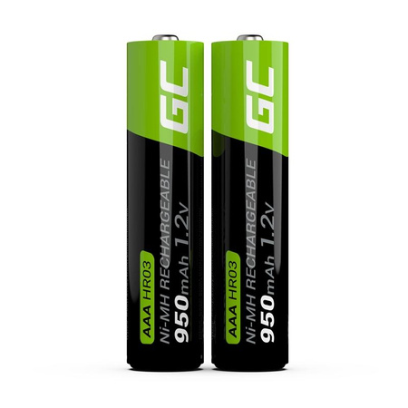 Green Cell - 2x AAA HR03 950mAh újratölthető akkumulátorok