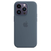 Apple Silicone Case - Silicone Case with MagSafe for iPhone 14 Pro (storm blue)